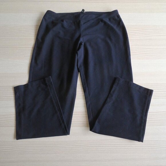 Eileen Fisher Stretch Crepe Pants - Navy - Size Medium - Pre-owned (GUC) - Picture 2 of 9